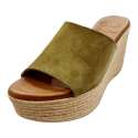 KHAKI PLATFORM CLOG SANDAL