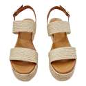 PLATFORM WEDGE SANDAL 2 STRAPS JUTE