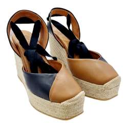 WOMEN'S VALENCIAN ESPADRILLE WITH TWO-TONE PLATFORM