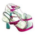 CAYETANO GIMÉNEZ MULTICOLOR HEELED SANDAL