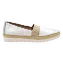 ZAPATO ESPADRILLES MUJER  PIEL plata