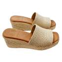 JUTE CLOG WEDGE SANDAL