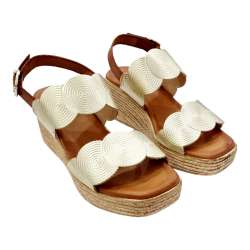 WOMEN'S WEDGE SANDALS WITH 2 STRAPS WITH HEEL