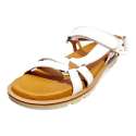 SANDALIAS MUJER CALIFORNIANA PIEL BLANCO BLANCO