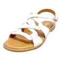 SANDALIAS MUJER TIRAS ENTRELAZADAS BLANCA BLANCO