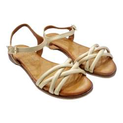 PLATINUM TUBOLAR FLAT WOMEN'S SANDALS