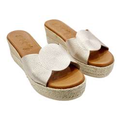 WOMEN'S CLOG SANDALS WITH CAVA CIRCLE WEDGE