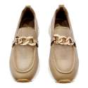 MOCCASIN WITH CHAIN DECORATION XTI BEIGE WOMEN