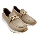 MOCASIN CON ADORNO CADENA XTI BEIGE MUJER BEIGE