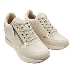 ZAPATILLAS XTI CUNA INTERIOR CREMALLERA MUJER BEIGE