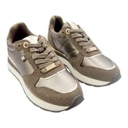 WOMEN'S XTI CASUAL LEATHER FABRIC SNEAKERS