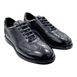 ZAPATILLAS HOMBRE VESTIR OXFORD NEGRA NEGRO