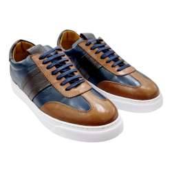 ZAPATILLAS HOMBRE SUELAS CASCO BICOLOR CUERO