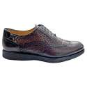 ZAPATOS HOMBRE VESTIR OXFORD EFECTO COCO MARRÓN MARRÓN