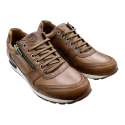 ZAPATILLAS KANGARROS HOMBRE CORDONES Y CREMALLERA CUERO