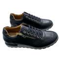 ZAPATILLAS KANGARROS HOMBRE CORDONES Y CREMALLERA NEGRO