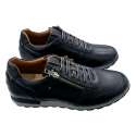 ZAPATILLAS KANGAROOS HOMBRE CON CREMALLERA CORDONES ELÁSTICOS NEGRO