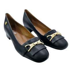 CLASSIC WOMEN'S BALLERINA SHOES WITH BLACK BUCKLE