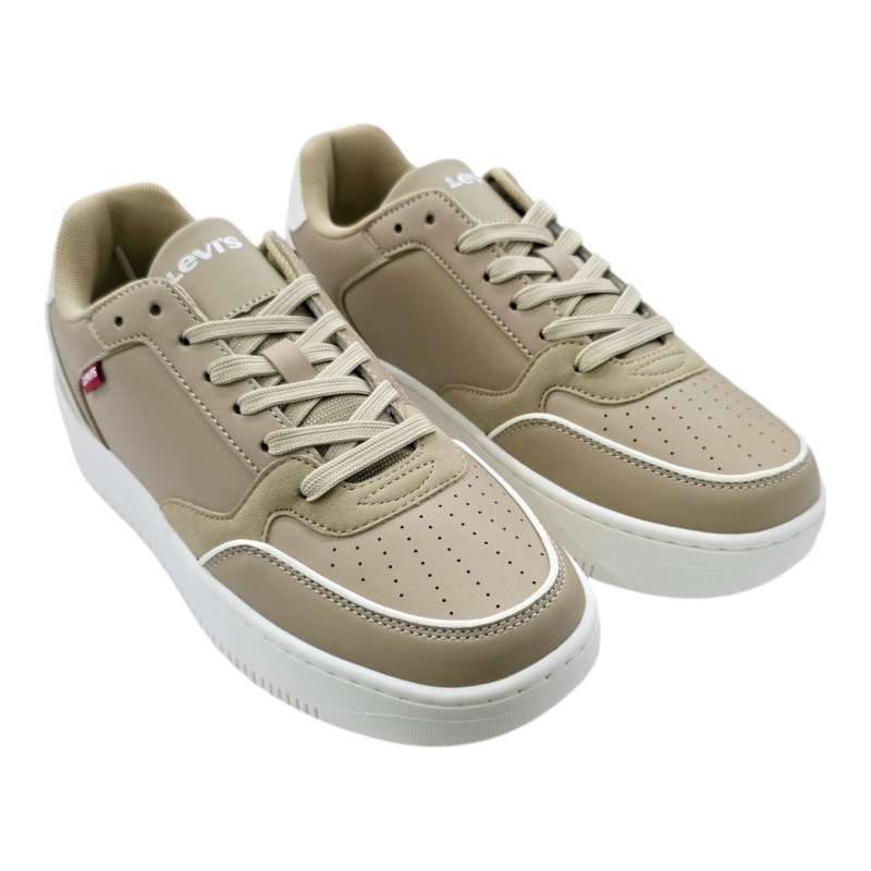 ZAPATILLAS CASUAL PLATAFORMA MUJER LEVIS BEIGE