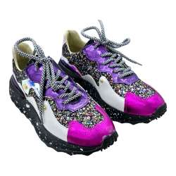 WOMEN'S SNEAKERS WITH THICK SOLE COLORS AND GLITTER