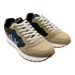 SUN68 MEN'S JAKI SOLID BEIG SNEAKERS