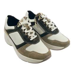 WOMEN'S TRICOLOR SNEAKERS WITH WEDGE