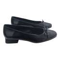 SABRINA WOMEN PATENT LEATHER WITH SQUARE TOE BOW BLACK