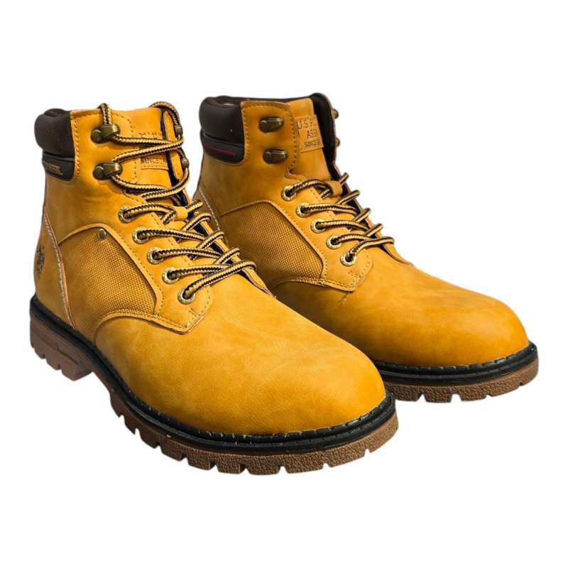 BOTA MONTANERA USS POLO ASSN HOMBRE AMARILLO