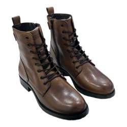 WOMEN'S CLASSIC LEATHER MILITARY BOOTS