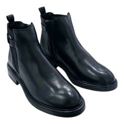 CLASSIC WOMEN'S BOOTS WITH SIDE ELASTIC AND BLACK ZIPPER