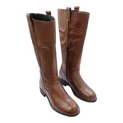 WOMEN'S CASUAL LEATHER BOOT WITH ZIPPER