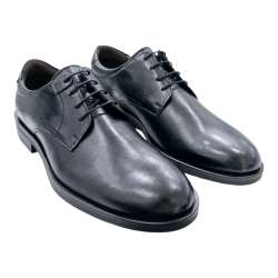 BLUCHER MEN'S SHOES BASIC SMOOTH BLACK