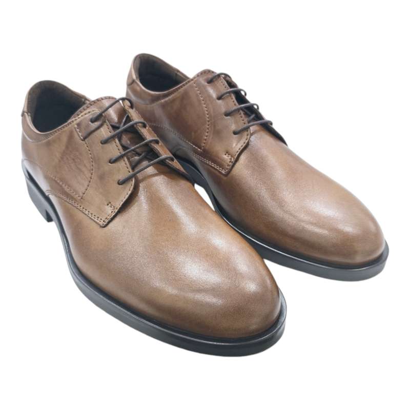 ZAPATOS HOMBRE BLUCHER BÁSICO LISO CUERO CUERO