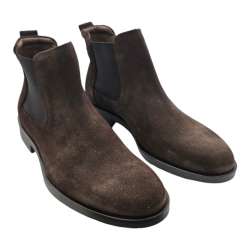 MEN'S CHELSEA BOOT WITH RUBBER SOLE CLASSIC BROWN