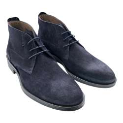 MEN'S CLASSIC NAVY SUEDE LACE BOOTS