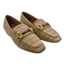 WOMEN'S RAFFIA XTI MOCCASIN SHOE