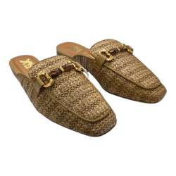 WOMEN'S RAFFIA XTI SLINGBACK MOCCASIN SHOE