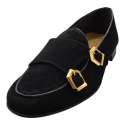 MOCASIN BELGA HOMBRE ANTE HEBILLAS NEGRO