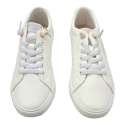 ZAPATILLAS MUSTANG MUJER SUELA CASCO CORDONES ELÁSTICOS BLANCO