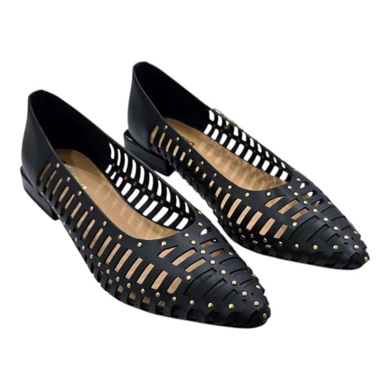 ZAPATOS SABRINA MUJER CON PUNTERA PIEL GIOSEPPO NEGRO