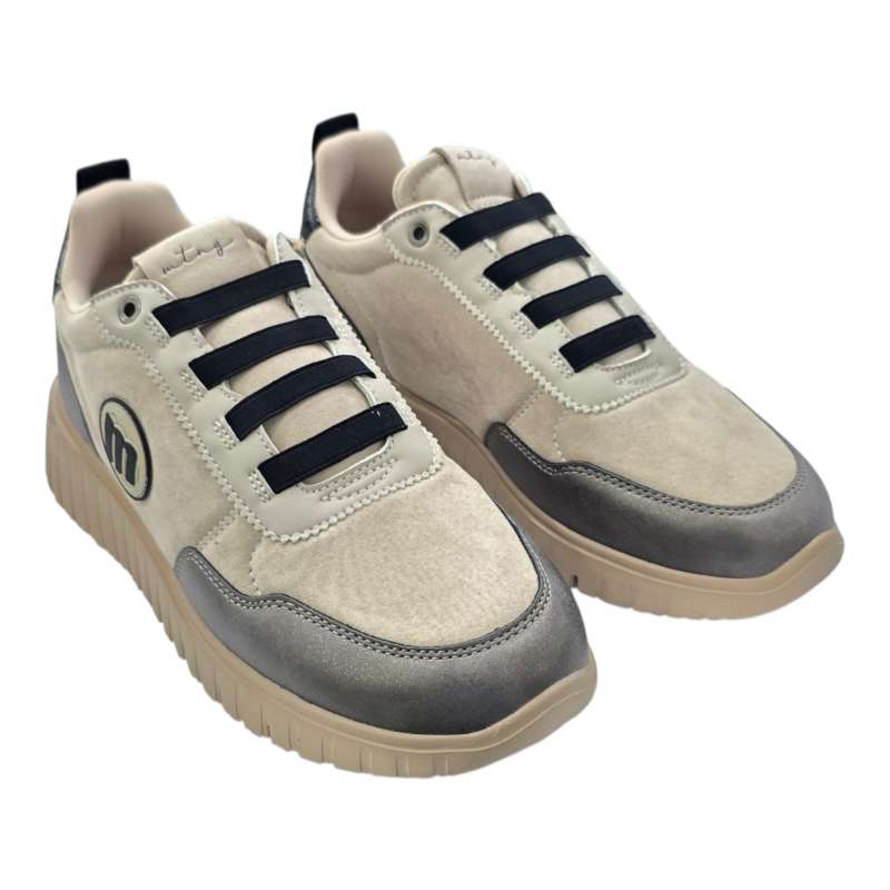 ZAPATILLA MUJER MUSTANG CORDON ELASTICO BEIG BEIGE