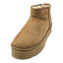 MUSTANG HAIR BOOTS WITH LEATHER PLATFORM