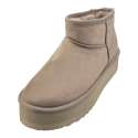 MUSTANG HAIR BOOTS WITH CAMEL PLATFORM