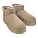 BOTINES MUSTANG PELO CON PLATAFORMA CAMEL CAMEL