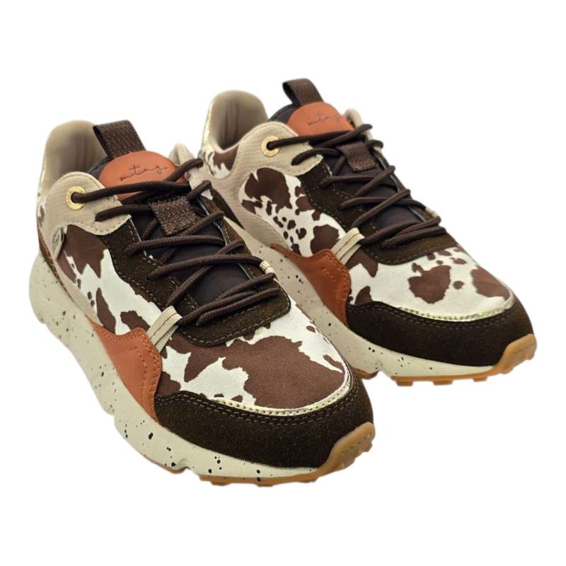 ZAPATILLA MUSTAN MUJER VACA MARR?N MARR?N