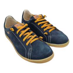 ZAPATO BLUCHER ULTRA CONFORT HOMBRE CORDONES EL?STICOS BAERCHI MARINO