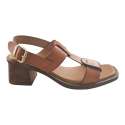 SANDALIAS MUJER PALA H CON TALONERA CUERO CUERO