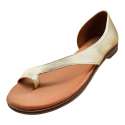 SANDALIAS MUJER DEDO CON TALONERA PLATINO PLATINO
