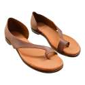 SANDALIAS MUJER DEDO CON TALONERA CUERO CUERO