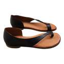 SANDALIAS MUJER DEDO CON TALONERA NEGRO NEGRO